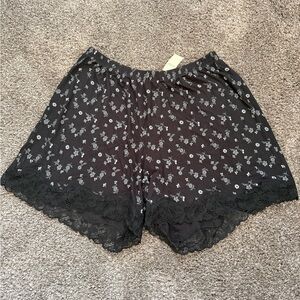 NWT Shell Gray Aerie Real Soft Rib Lace Boxers